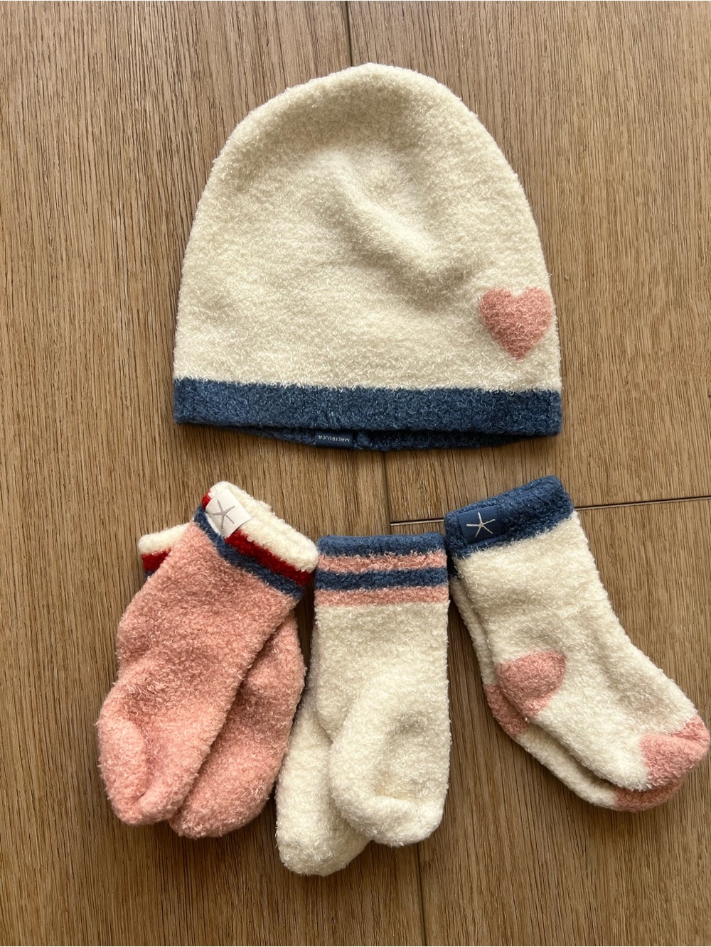 Barefoot Dreams Baby Beanie with Matching Socks Set